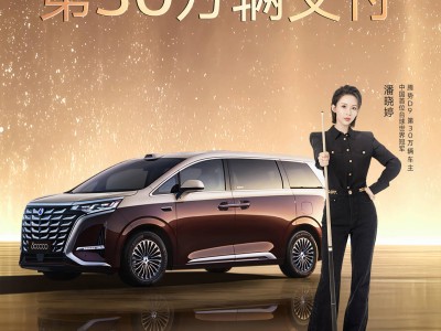 比亞迪騰勢(shì)D9達(dá)成30萬(wàn)輛交付里程碑,“九球天后”潘曉婷喜提新車