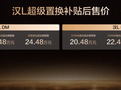 2025廣州車展：比亞迪漢L與唐L亮相 限時補貼價及產品力全解析