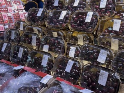 南京車厘子市場“價格戰”打響，海運到貨價格走低，底價或春節前現