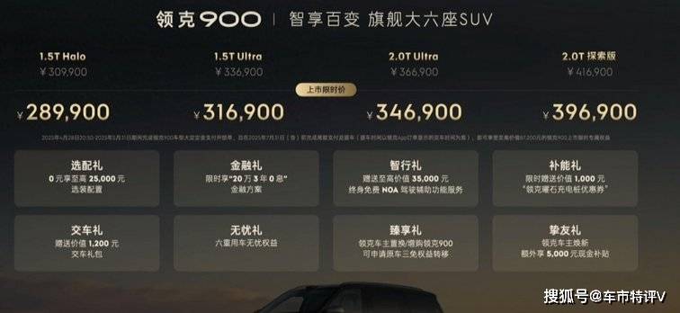 領克900外觀