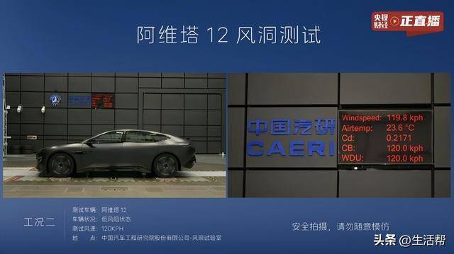 阿維塔12風阻系數(shù)測試結果