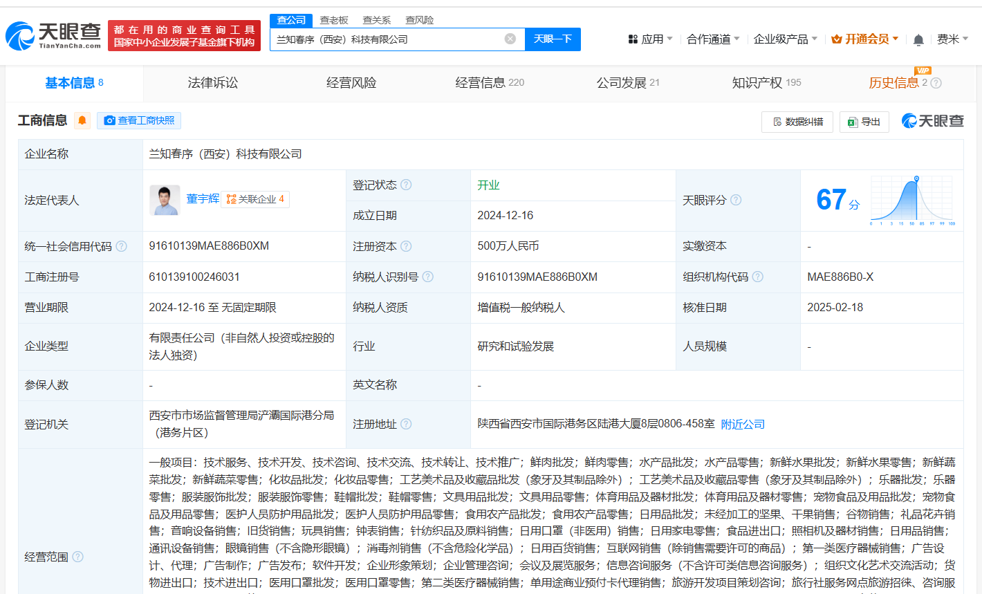 公司經營范圍概覽